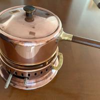 Pentola per fonduta in rame