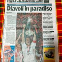 gazzetta Milan campione d'Europa 