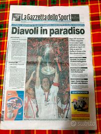gazzetta Milan campione d'Europa 