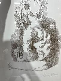 Corrado cagli litografia quadro