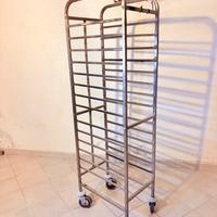 Carrello porta teglie Forcar in acciaio