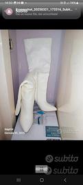 stivali bianchi alti n 37 nuovi