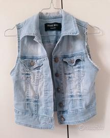 Gilet Jeans Denny Rose. Taglia XS. Made in Italy. 