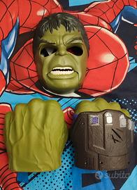 maschera con guanti sonori di Hulk 