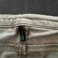 Pantaloni cargo Stile Benetton verde militare con