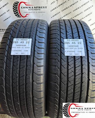 2 PNEUMATICI 285/45 R22 GOODYEAR 4 STAGIONI 95%