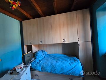 armadio a ponte , letto NON incluso