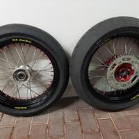 cerchi honda +pastre forcella supermoto