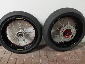 cerchi honda +pastre forcella supermoto