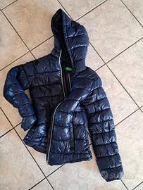 Piumino Benetton femmina blu tg 2XL 11-12 anni-160