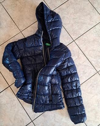 Piumino Benetton femmina blu tg 2XL 11-12 anni-160