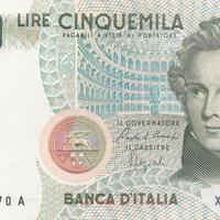 5000 LIRE ITALIA VINCENZO BELLINI SERIE XB....RARA