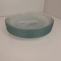 Sei piatti piani in vetro. Nuovo. Ikea.