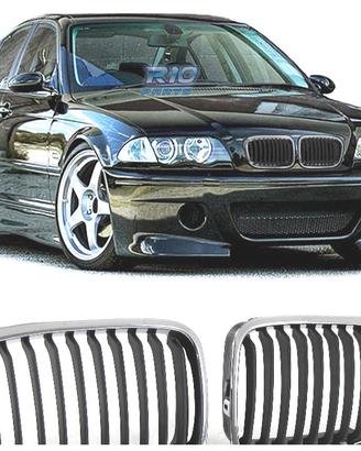 GRIGLIE BMW E46 SEDAN TOURING 98-01 LOOK M NERO CR