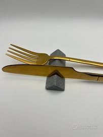 Set Poggiaposate in marmo