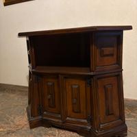 Mobile angoalre in legno stile classico porta TV
