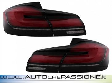 Coppia fanali fari posteriori nero tipo G30 design