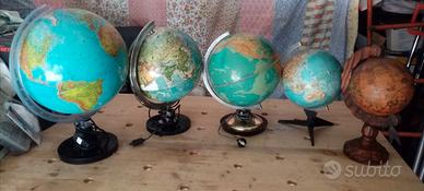 5 Mappamondi vintage