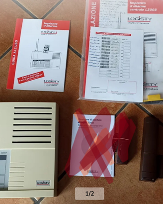 Antifurto Logisty senza fili centrale e 2 sensori