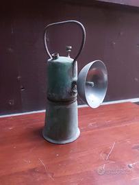 Lampada antica minatori e ferrovie