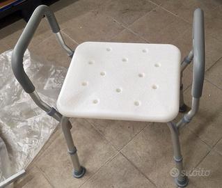 Sgabello Doccia Regolabile 100kg Braccioli