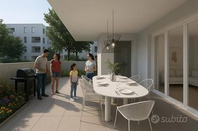 Appartamento di 101 m² con 3 locali e box auto a V