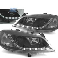 FARI PER OPEL ASTRA G 97-04 LUCE DIURNA NERI