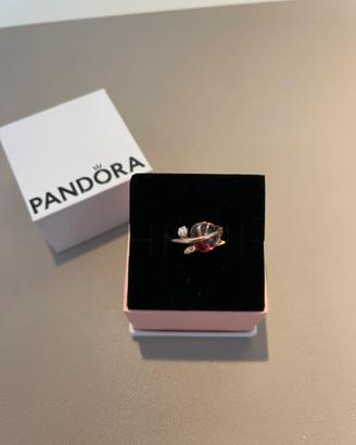 Anello Pandora Vetro di Murano Rosa Originale
