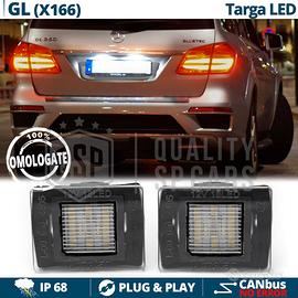 Luci Targa Per Mercedes GL GLS X166 Placchette LED