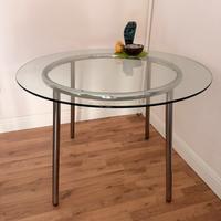 Tavolo rotondo ikea vetro e acciaio