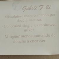miscelatore doccia f.lli Gaboli