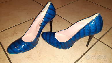 SCARPE tacchi alti blu numero 40