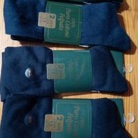 8 paia di calze blu felpate nuove