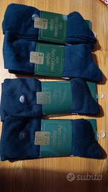 8 paia di calze blu felpate nuove