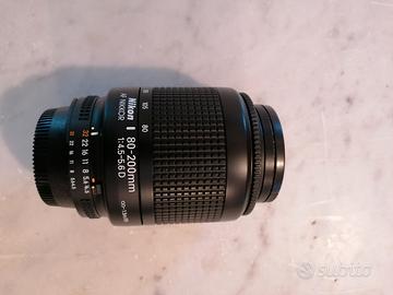 Obbiettivo nikon nikkor 80-200mm 4,5-5,6D