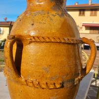 Antico vaso giara orcio capasone terracotta
