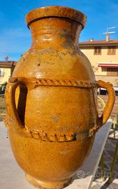 Antico vaso giara orcio capasone terracotta