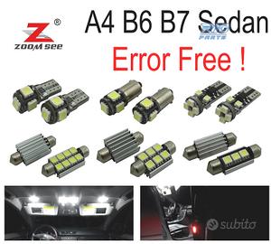 KIT 22 LAMPADE LED INTERNE PER AUDI A4 S4 RS4 B6 B