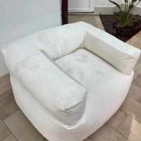 Poltrona da esterno bianca sforderabile