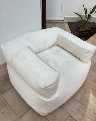 Poltrona da esterno bianca sforderabile