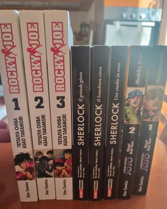 Manga misti Rocky Joe,sherlock,jojo nuovi