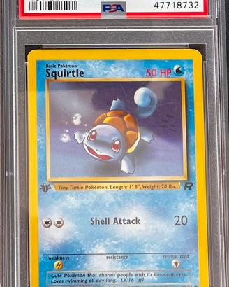 Carta pokemon Squirtle PSA