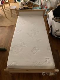 Letto sniglar ikea accorciato+materasso memory