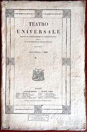 Riviste del 1800: "Teatro Universale"