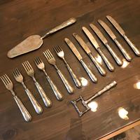 Set servizio da dolce in Argento "bagnato"