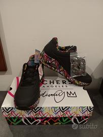 Skechers scarpe da ginnastica donna nere