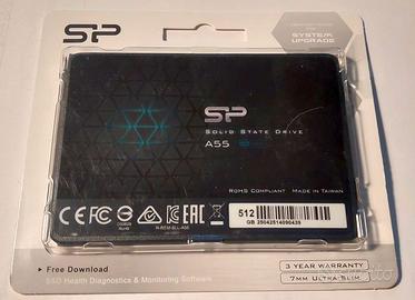 Silicon Power SSD 512GB A55 3D NAND SLC 2.5" SATA