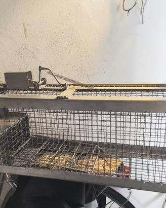 Gabbia artigianale nuova in acciaio inox