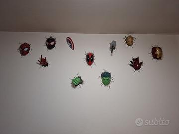 Lampade 3D Marvel