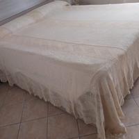 Copriletto matrimoniale uncinetto fatto a mano 